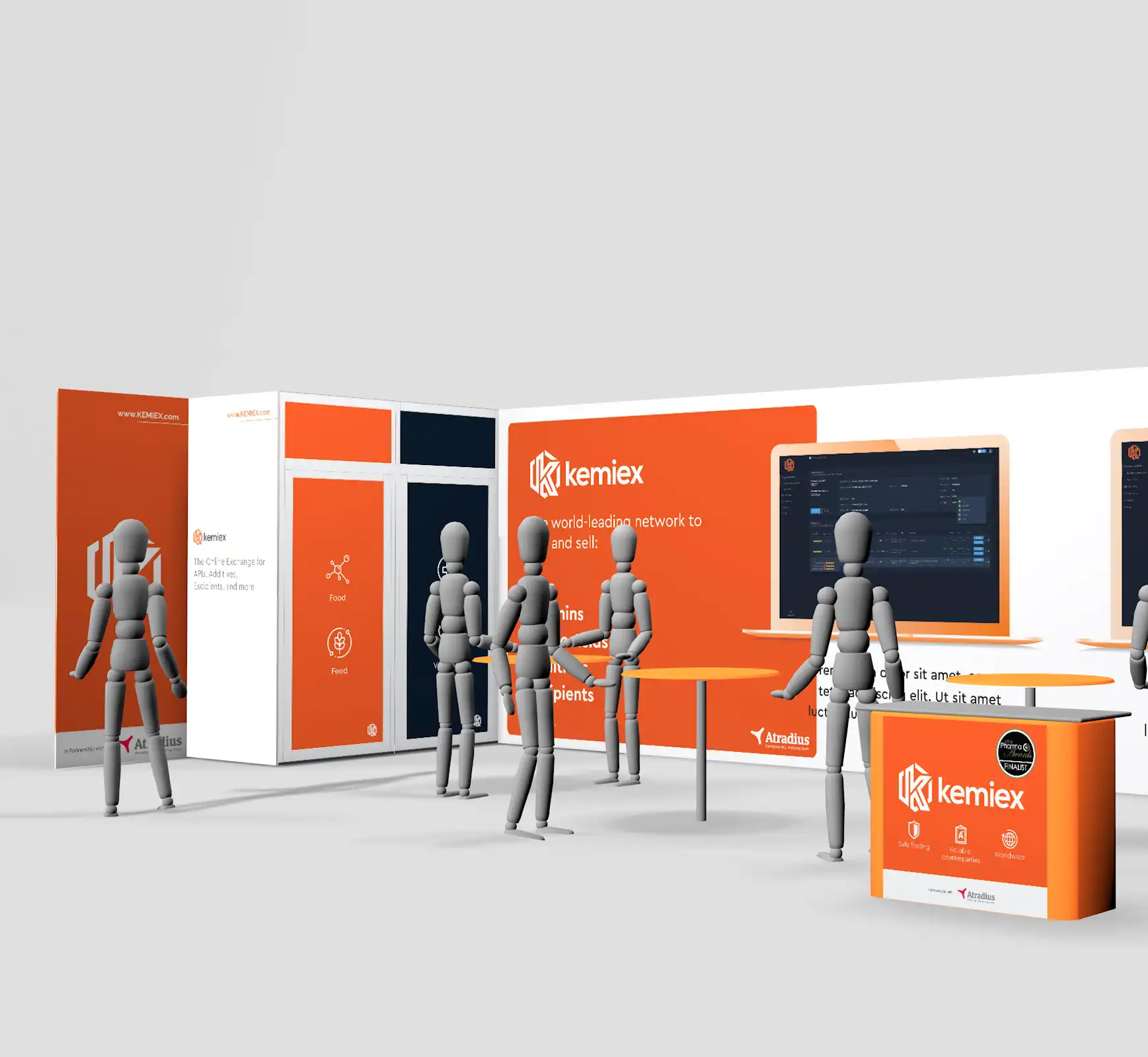 Panou expozitional cu print personalizat pentru evenimente, productie Marand
