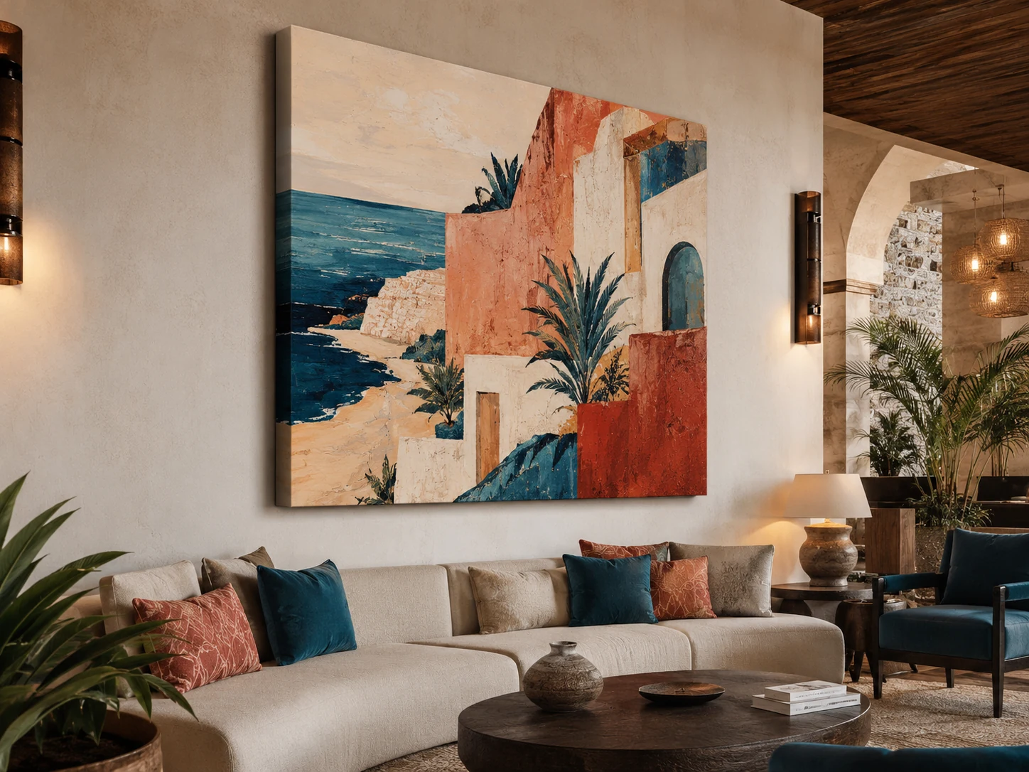 Canvas printat și întins pe ramă pentru decor interior și fotografie pe perete